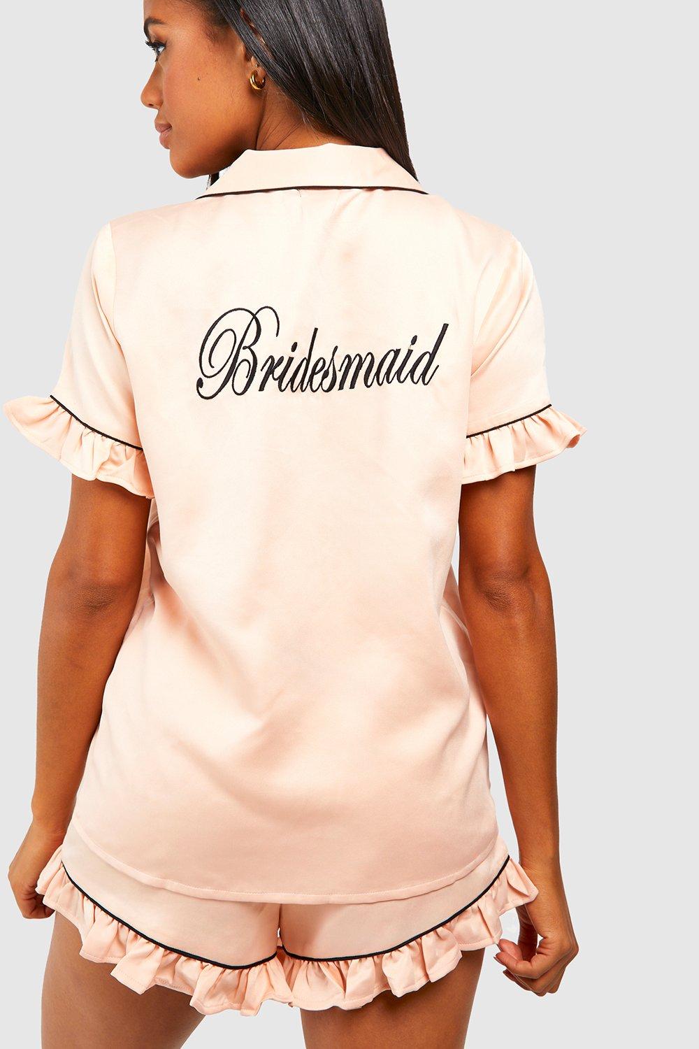 Boohoo store bridesmaid pyjamas